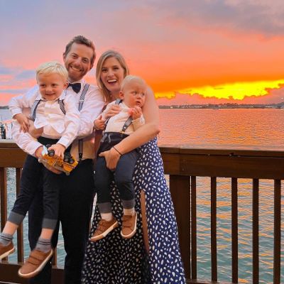 Ariel Fulmer along with her husband, Ned Fulmer and her two sons, Wesley James Fulmer and Finley Fulmer.